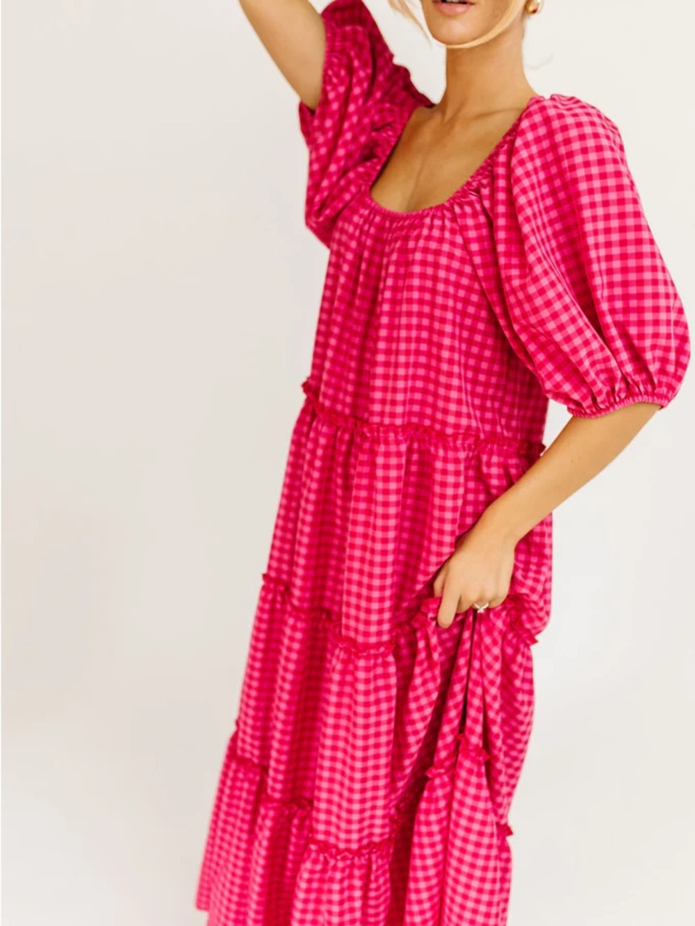 DayMaker Dress PINK GINGHAM *ZOCO EXCLUSIVE* - Picture 11 of 12